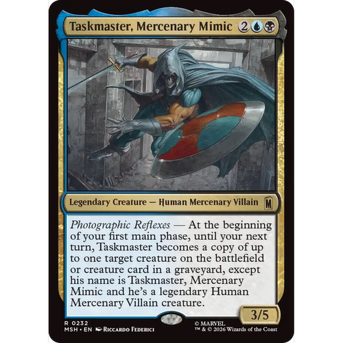 MSH 232拟形佣兵模仿大师Taskmaster,Mercenary Mimic万智牌 闪 R