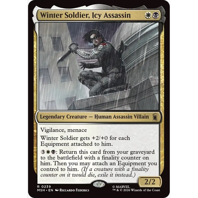 MSH239冰寒刺客冬日战士Winter Soldier,Icy Assassin万智牌 闪 R