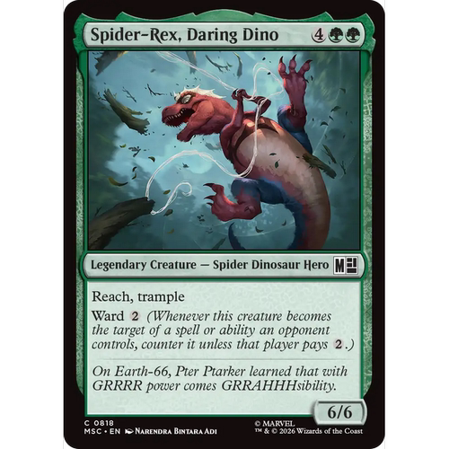 MSC 818 威风恐龙蜘蛛霸王龙 Spider-Rex 万智牌 速战 闪 C