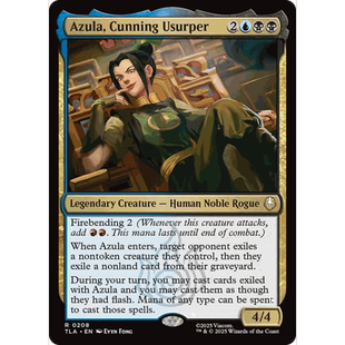 TLA 208 狡黠逆女阿祖拉  Azula, Cunning Usurper 万智牌 闪 R