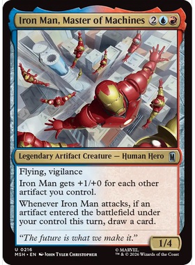 MSH 216 机器大师钢铁侠Iron Man,Master of Machines万智牌 闪 U