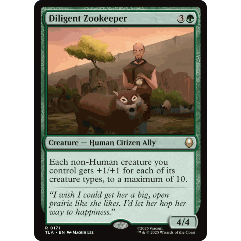 TLA 171 勤奋的动物管理员  Diligent Zookeeper 万智牌 闪 R