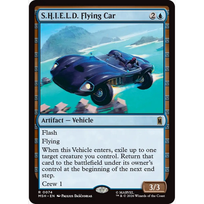 MSH 74 神盾局飞车 S.H.I.E.L.D. Flying Car 万智牌 闪 R