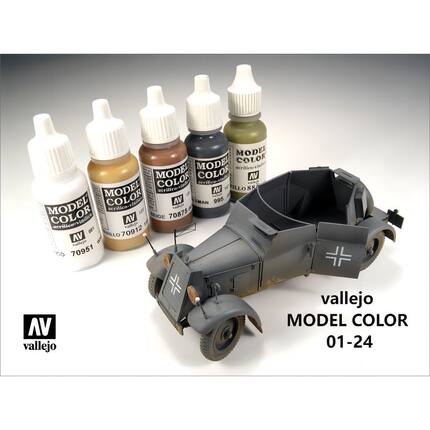 vallejo 西班牙AV model color 1-24 水性模型手涂漆 水性颜料