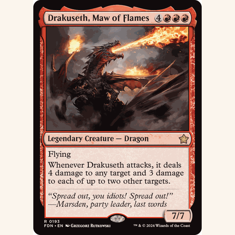 【聚点】万智牌 FDN 烈焰巨口卓库瑟 R 闪