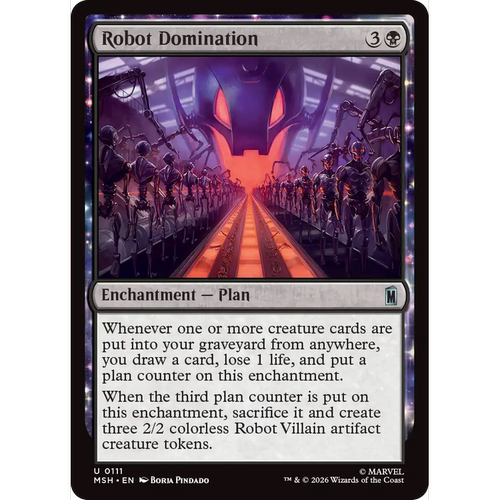 MSH 111 机器人统治 Robot Domination 万智牌 闪 U