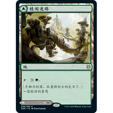 ZNR 258 枝阁通路 Branchloft Pathway 万智牌 闪 R
