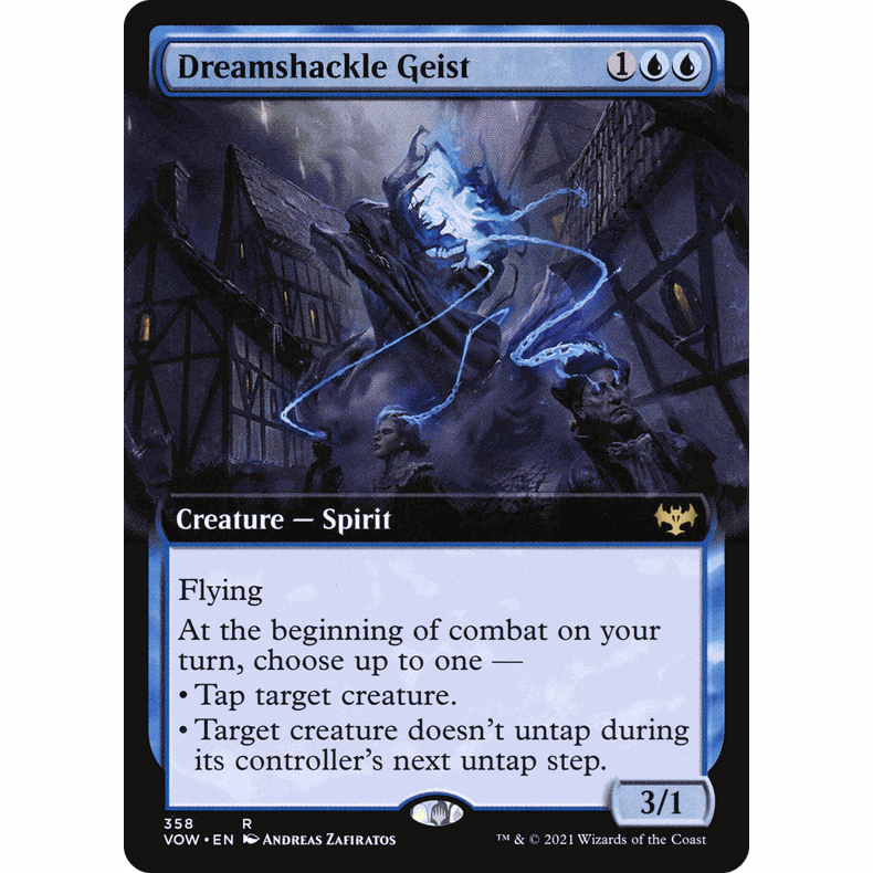 VOW 358 锁梦游魂 Dreamshackle Geist 万智牌 闪 R 扩画