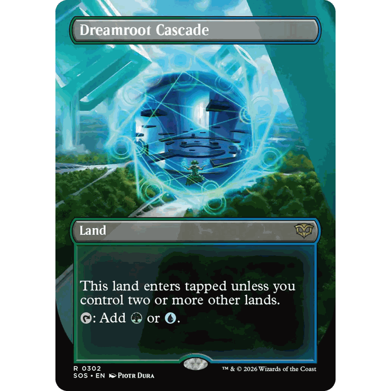 SOS 302 幻根瀑布 Dreamroot Cascade 万智牌 闪 R 异画