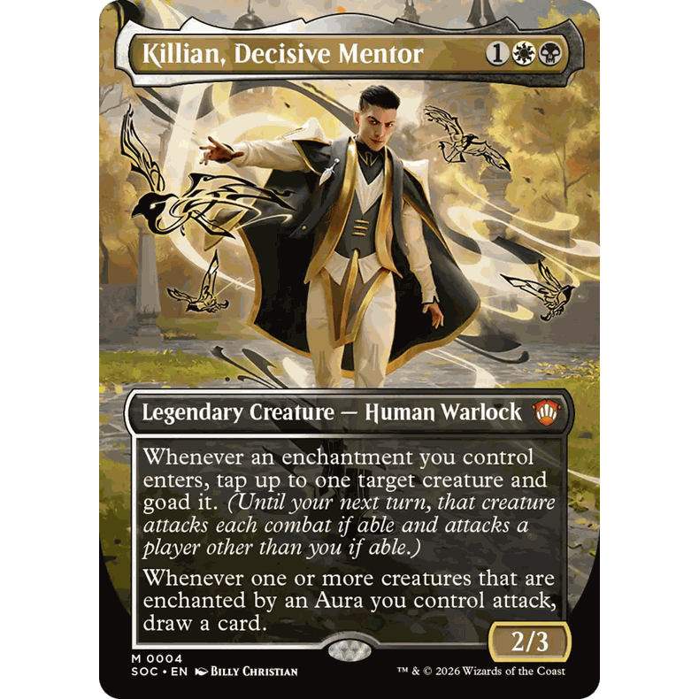SOC 4 果决导师齐力安Killian,Decisive Mentor 万智牌 扩画 M 闪