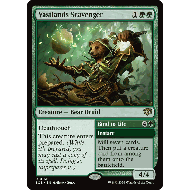SOS 166 旷土拾荒客 Vastlands Scavenger 万智牌 闪 R