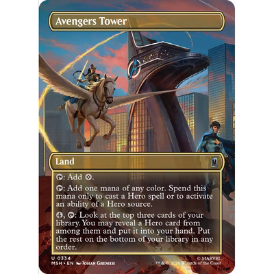 MSH 334 复仇者大厦 Avengers Tower 万智牌 闪 场景 异画 U