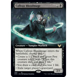 STX 302 冷酷血涌法师 Callous Bloodmage 万智牌 闪 R 扩画