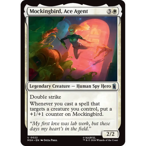 MSH 22 皇牌特工仿声鸟 Mockingbird, Ace Agent 万智牌 闪 U