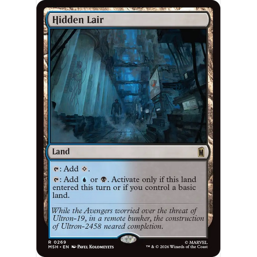 MSH 269 秘密巢穴 Hidden Lair 万智牌 闪 R