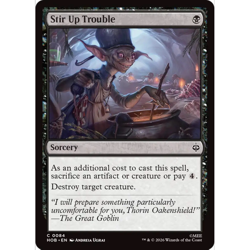 HOB 84 挑起是非 Stir Up Trouble 万智牌 闪 C