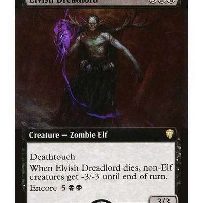 CMR 647 妖精胁侯 Elvish Dreadlord 万智牌 扩画 R 闪