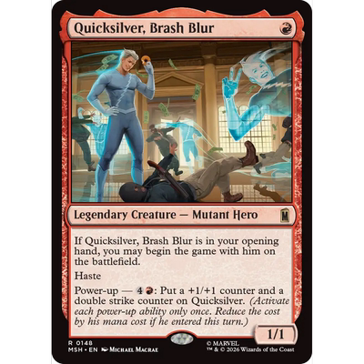 MSH 148 暴躁疾影快银 Quicksilver, Brash Blur 万智牌 闪 R