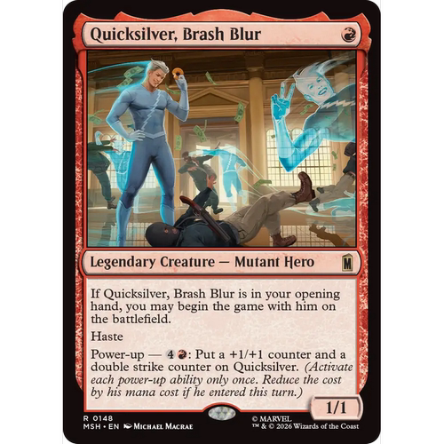 MSH 148 暴躁疾影快银 Quicksilver, Brash Blur 万智牌 闪 R