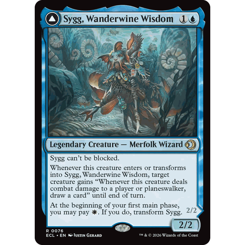 ECL 76 漫酿智慧席格 Sygg, Wanderwine Wisdom  万智牌 闪 R