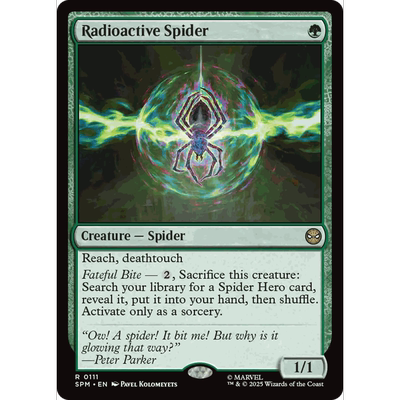 SPM 111 放射性蜘蛛 Radioactive Spider 万智牌 闪 R