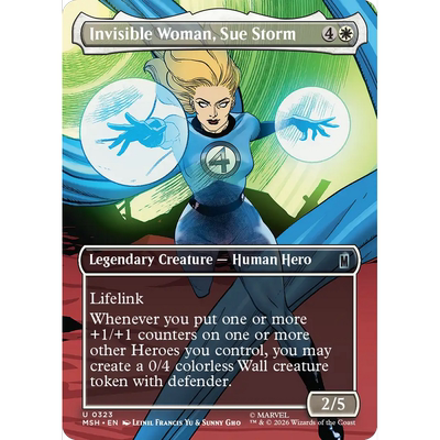 MSH 323 隐形女苏·斯托姆 Sue Storm 万智牌 闪 场景 异画 U