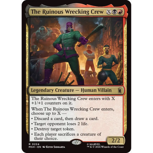 MSH 224 超级破坏组 The Ruinous Wrecking Crew 万智牌 闪 R