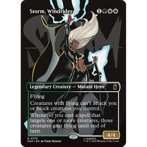 MSH 375 驭风侠暴风女 Storm, Windrider 闪 角色 异画 R
