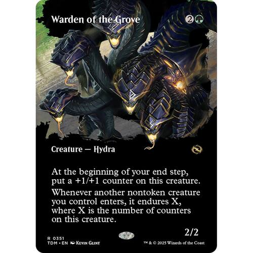 【聚点】万智牌 TDM  护林多头龙 Warden of the Grove R 闪 异画