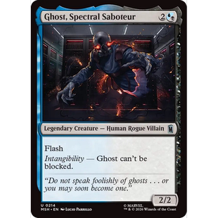 MSH 214 鬼魅破坏者幽灵 Ghost, Spectral Saboteur 万智牌 闪 U