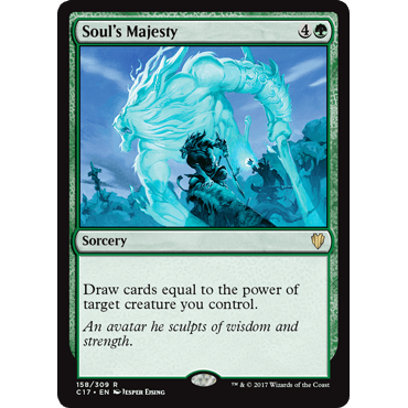 C17 158 灵魂威严 Soul's Majesty 万智牌 闪 R