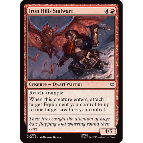 HOB 102 铁丘陵壮汉 Iron Hills Stalwart 万智牌 闪 C