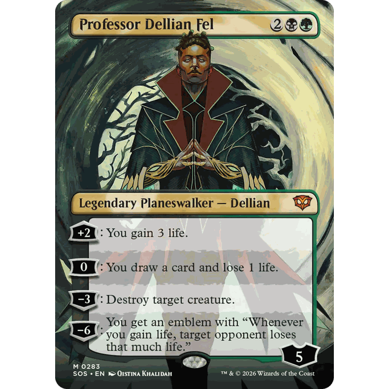 SOS 283 德连费尔教授 Professor Dellian Fel 万智牌 闪 M 异画