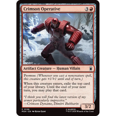 MSH 126 绯红密探 Crimson Operative 万智牌 闪 C