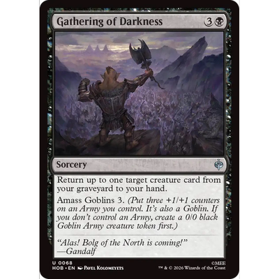 HOB 68 黑暗聚集 Gathering of Darkness 万智牌 闪 U