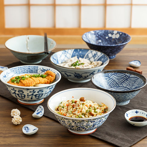 日本进口釉下彩大面碗