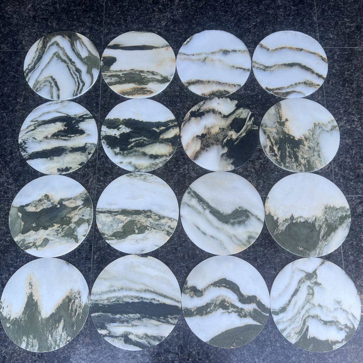云南天然云石山水画定制各种尺寸天然大理石