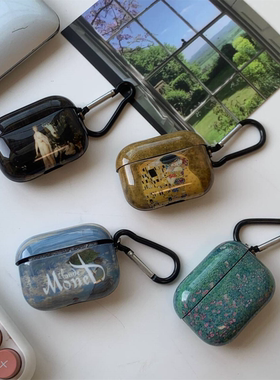 艺术油画款个性原单耳机保护壳airpods4/3/2/1/Pro2/Pro保护套S72