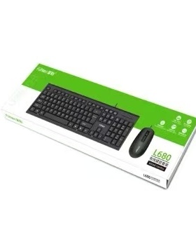 富勒 L680有线家用办公键盘鼠标（黑色U+U）