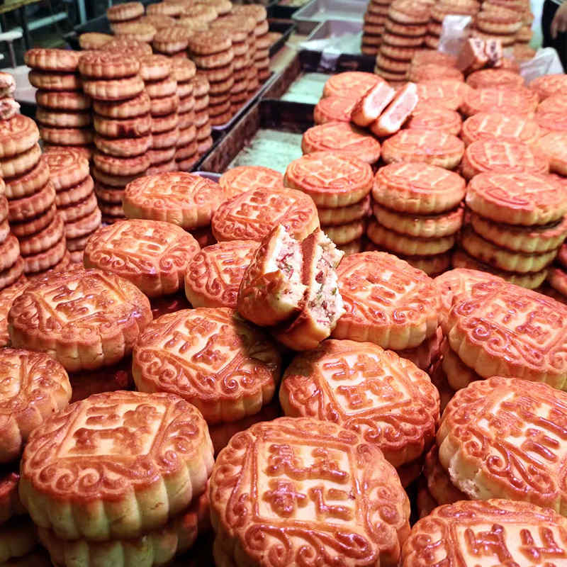 嘎嘎好吃酥皮五仁月饼 亮哥酥皮月饼东北老式五仁月饼