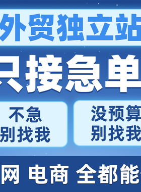 定制外贸英文独立站B2B多语言官网B2C跨境电商商城外贸网站建设