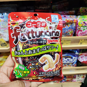 日本零食热销推荐BOURBON布尔本fettuccine超酸条形果汁软糖
