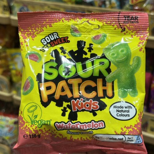 香港代购酸粉糖Sour Patch酸甜小人果汁软糖果儿童糖果家庭装130g