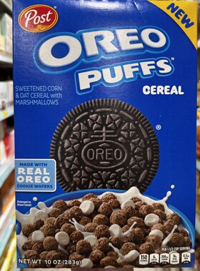 香港代购POST   OREO宝氏 奥利奥营养麦圈谷物早餐冲饮麦片283g