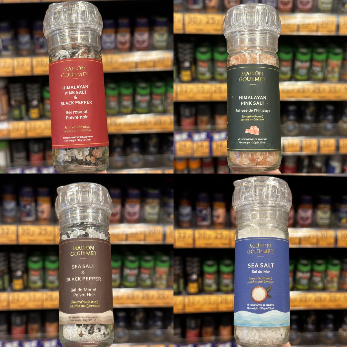 香港代购MAISON GOURMET即磨天然海盐黑胡椒/喜马拉雅粉红岩盐