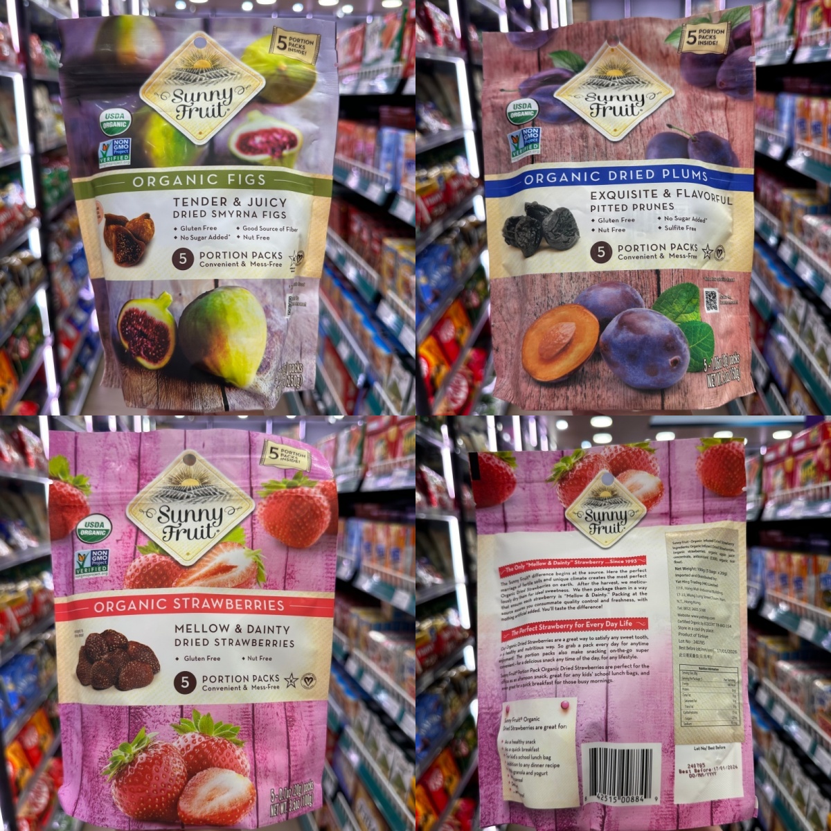 香港代购进口sunnyfruit土耳其天然有机西梅杏脯椰枣无花果干冇糖