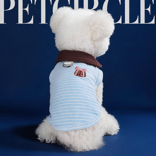 PETCIRCLE宠物衣服春秋小型犬幼犬可爱萌宠休闲街拍可露丽情侣装