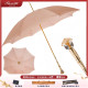 Pasotti雨伞意大利纯手工浅粉色蕾丝伞布太阳伞轻奢晴雨伞宫廷风