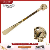 拔子意大利穿鞋 鞋 器金色马头基础提鞋 免邮 抽 器铜 Pasotti鞋