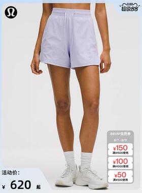 License to Train女士运动高腰短裤 4  芯吸丨lululemon丨LW7CU5S